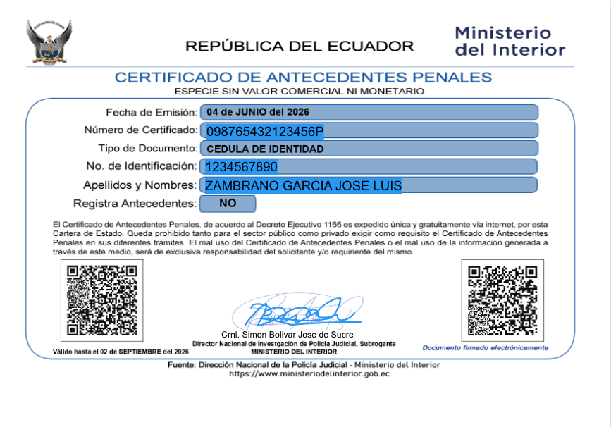 Cómo obtener el certificado de antecedentes penales (antes récord policial)